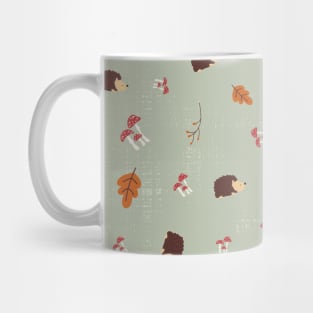 Hedgehog Autumner Mug